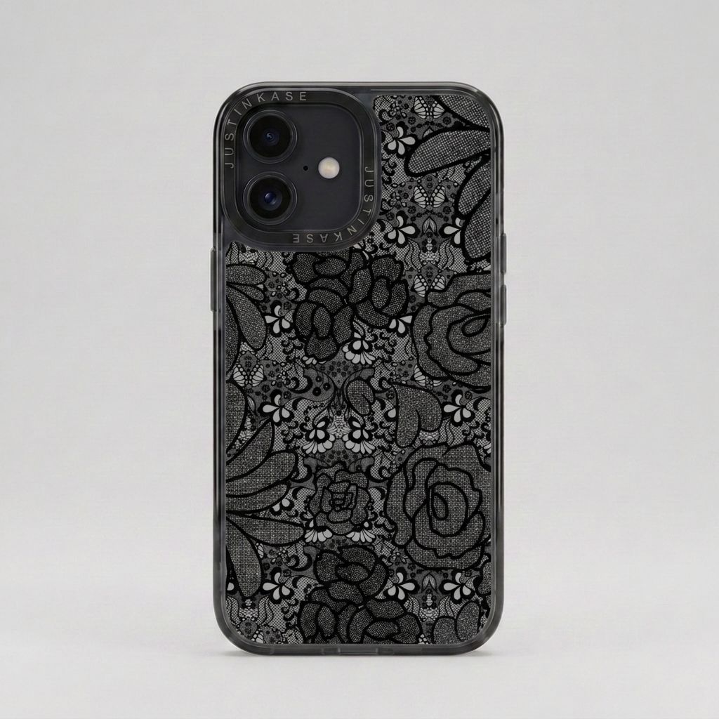 BLACK LACY CASE PLATE