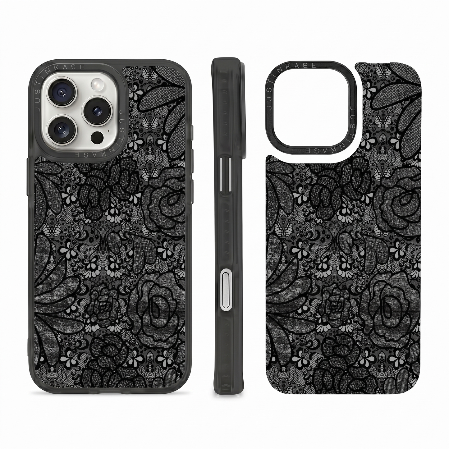 BLACK LACY CASE PLATE