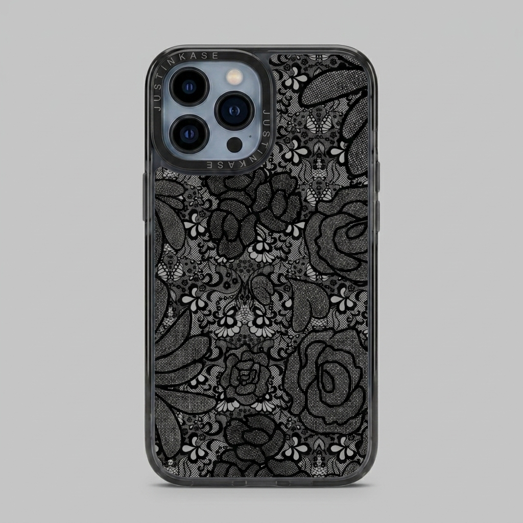 BLACK LACY CASE PLATE