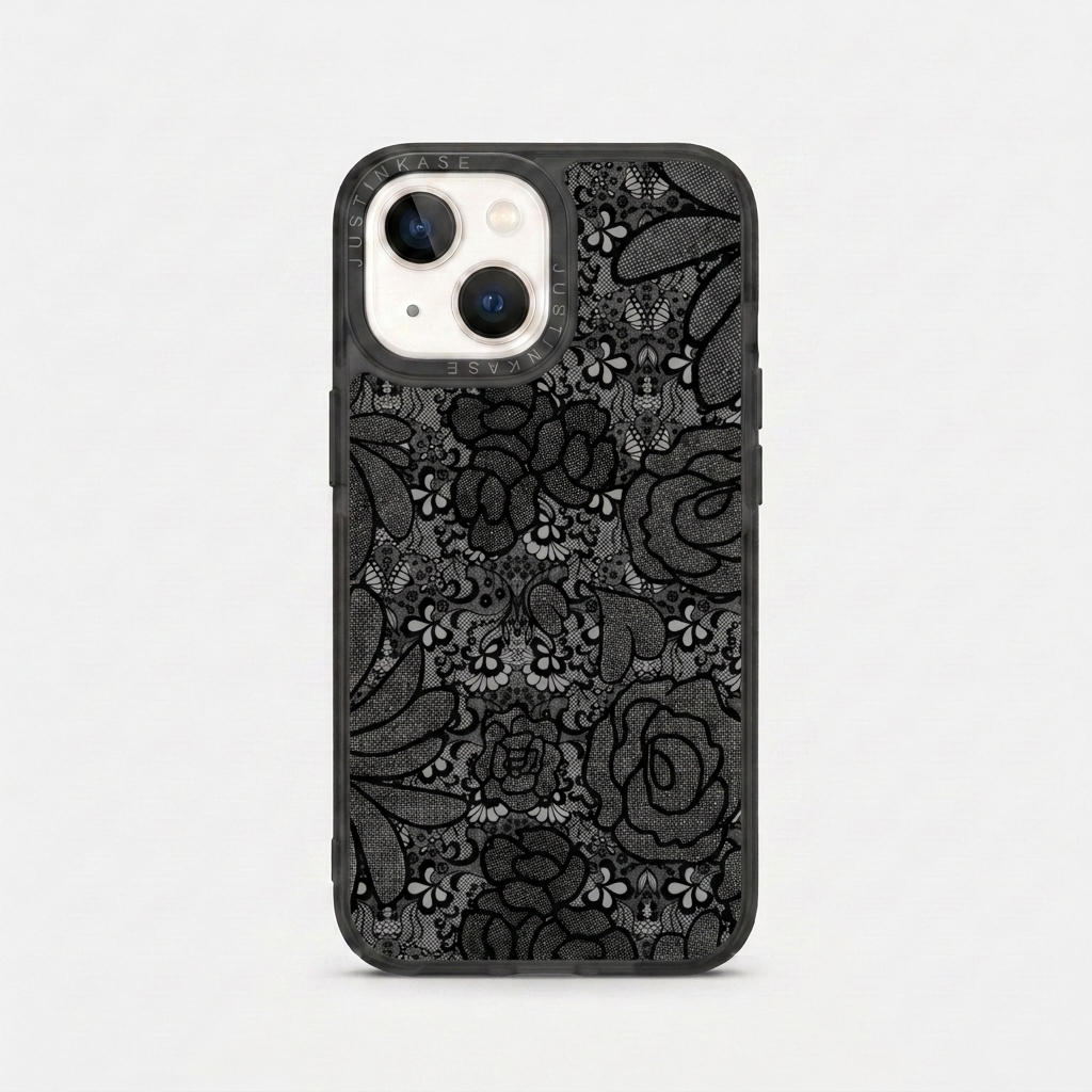 BLACK LACY CASE PLATE