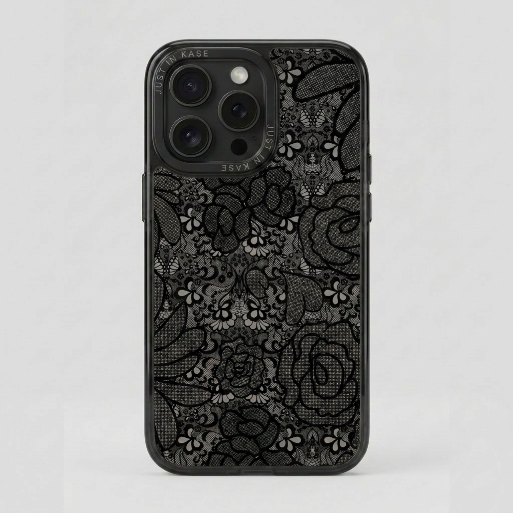BLACK LACY CASE PLATE