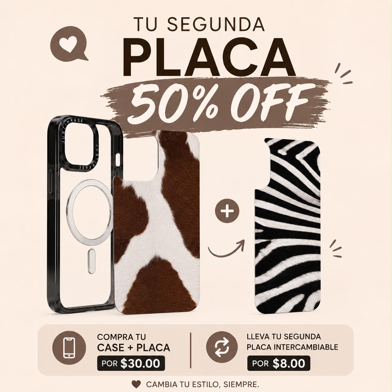 PLACA 50% OFF