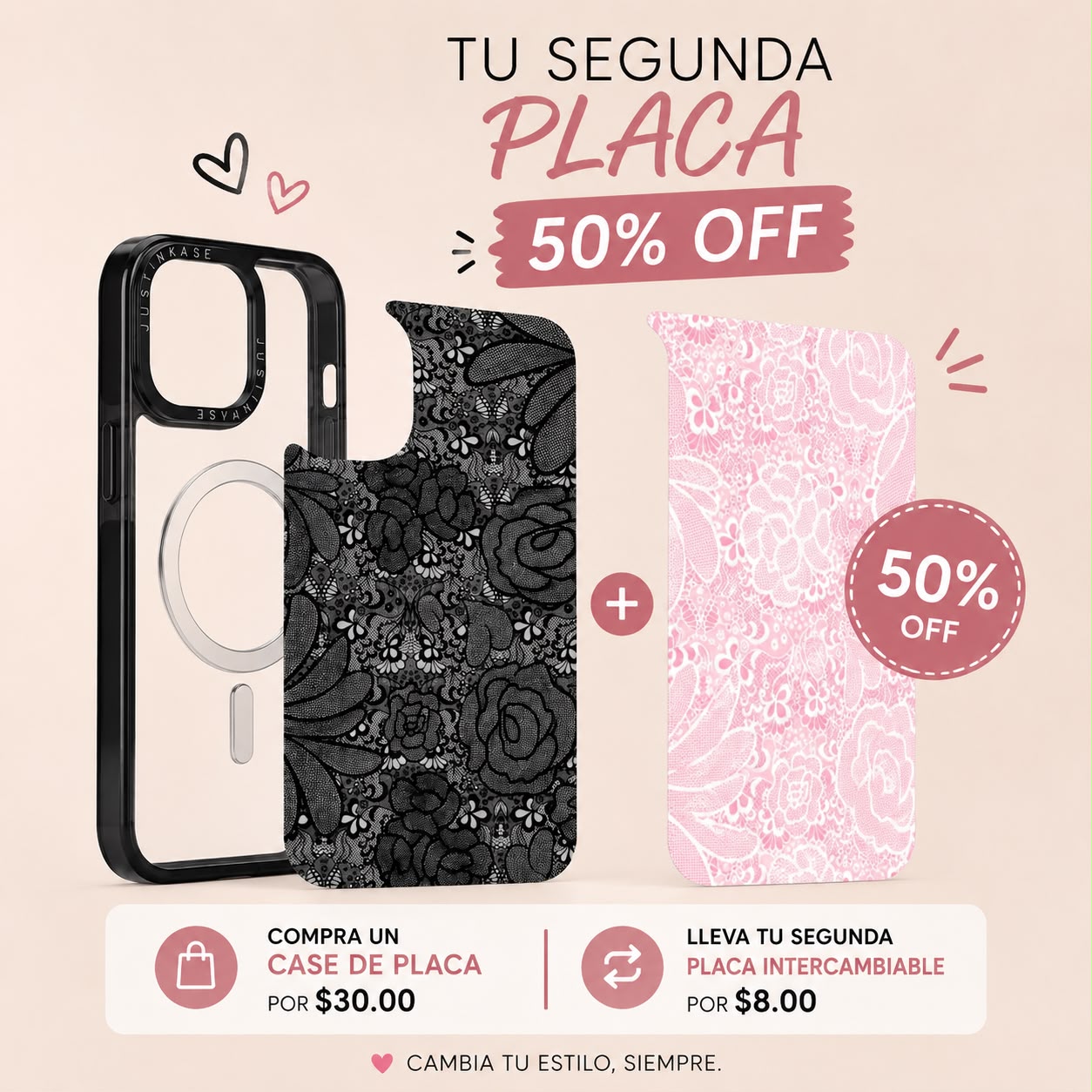 PLACA 50% OFF